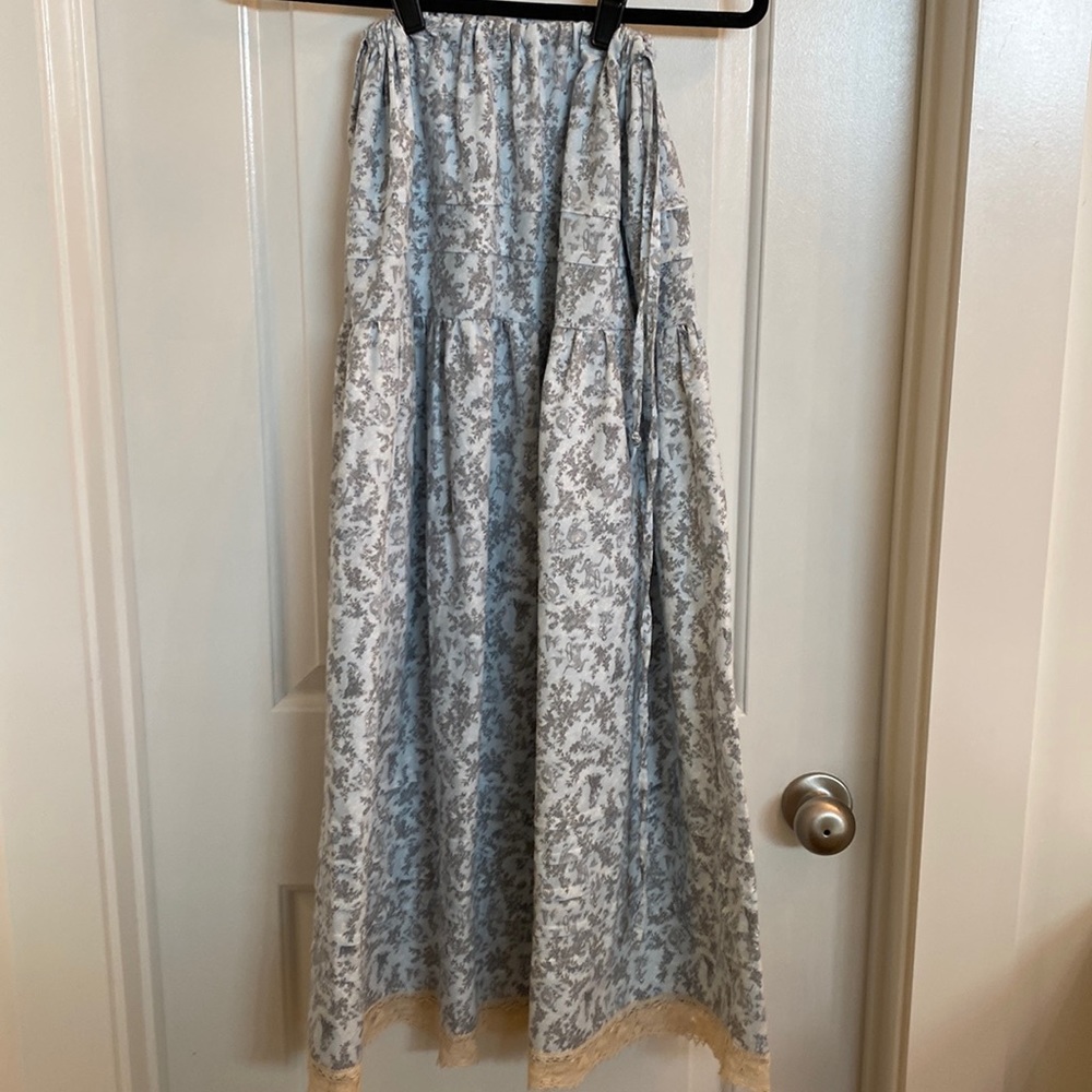 Clyde Blue Toile Skirt